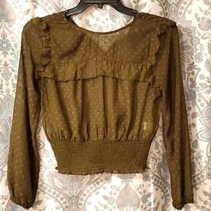 Army Green Blouse